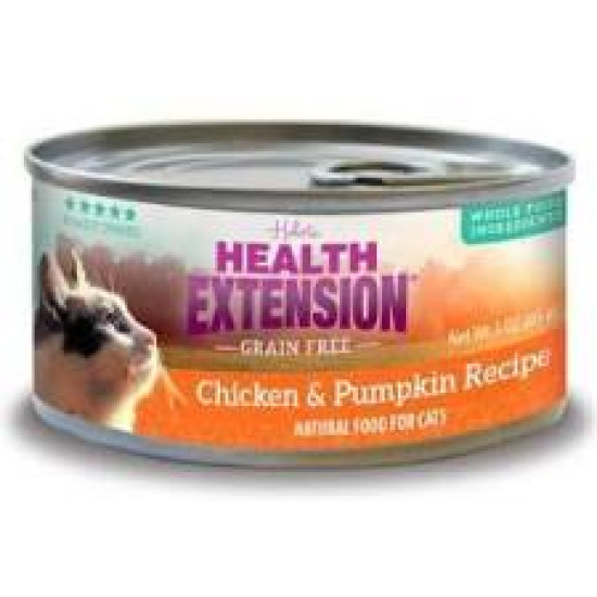 Health Extension Pet Care 587177 2.8 oz Chicken & Pumpkin Can Cat Food - Case of 24sog PLFD33544