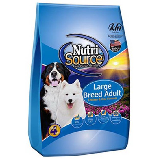 American Distribution & Manufacturing 187864 30 lbs NutriSource Chicken & Rice Large Breed Adult Dog Foodsog TRVAL118434